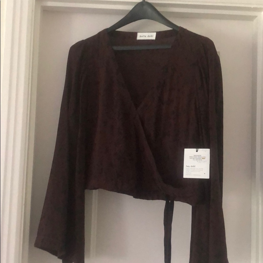 Cross front wrap Blouse